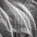 Checkmate Rolled Fleece Silver Blankets & Throws Sterling Home 2