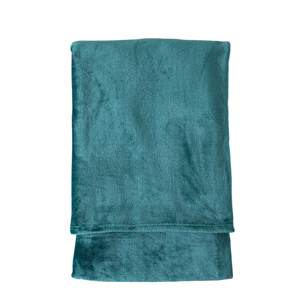Rolled Flannel Fleece Green Blankets & Throws Sterling Home 1