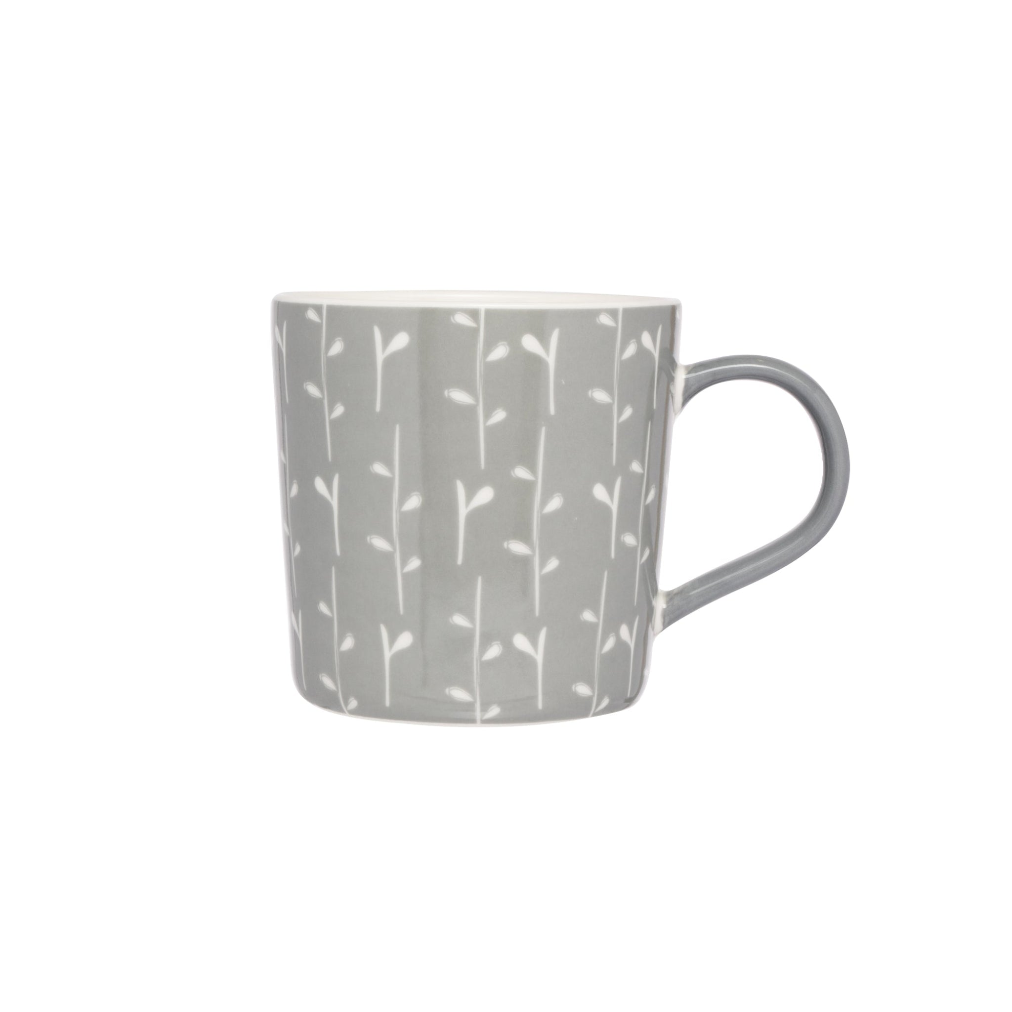Siip Ekko Floral Stems Mug Grey Sterling Home 1