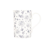 Siip Floral Fluted Mug Navy White