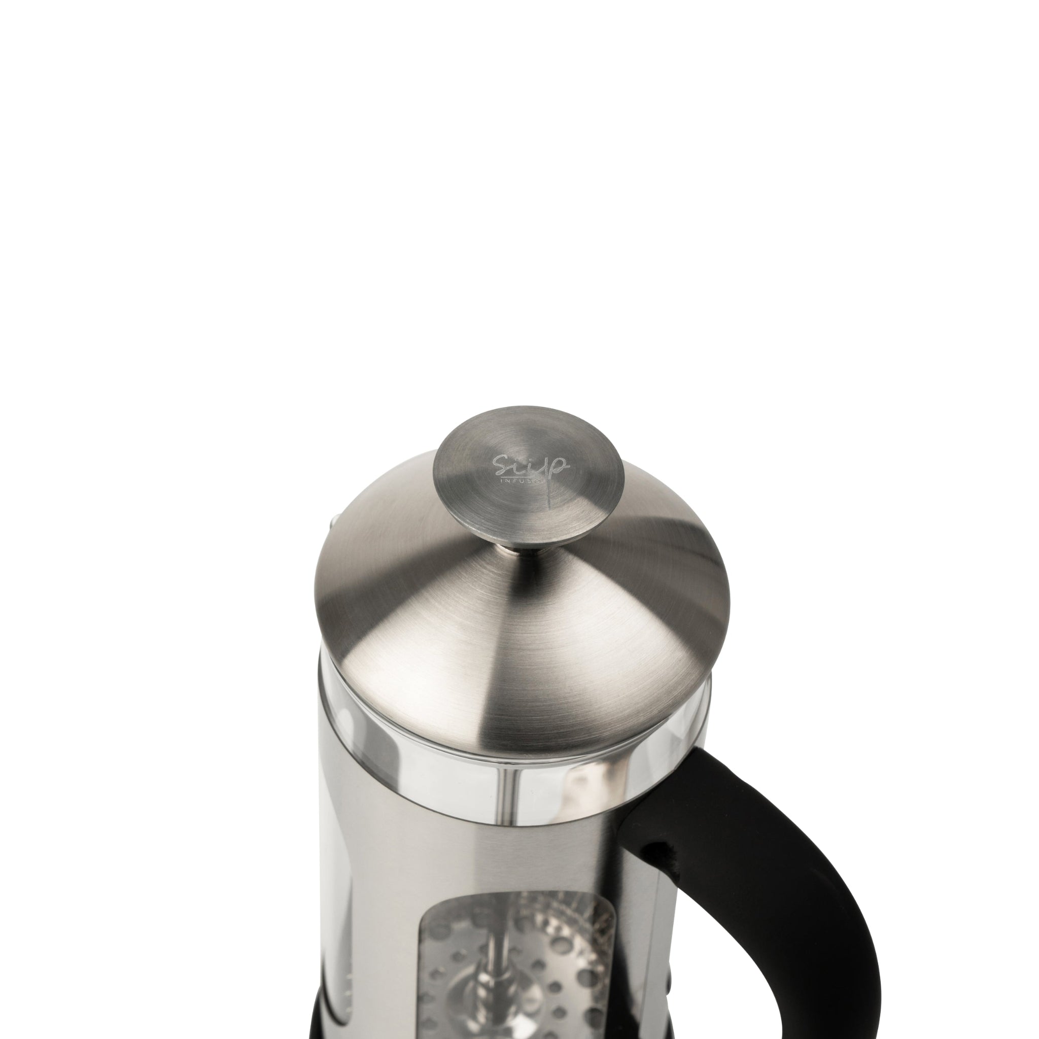 Siip Glass 3 Cup Cafetiere - Siip Infuso Stainless Steel Glass Cafetiere 3 Cup Sterling Home 3