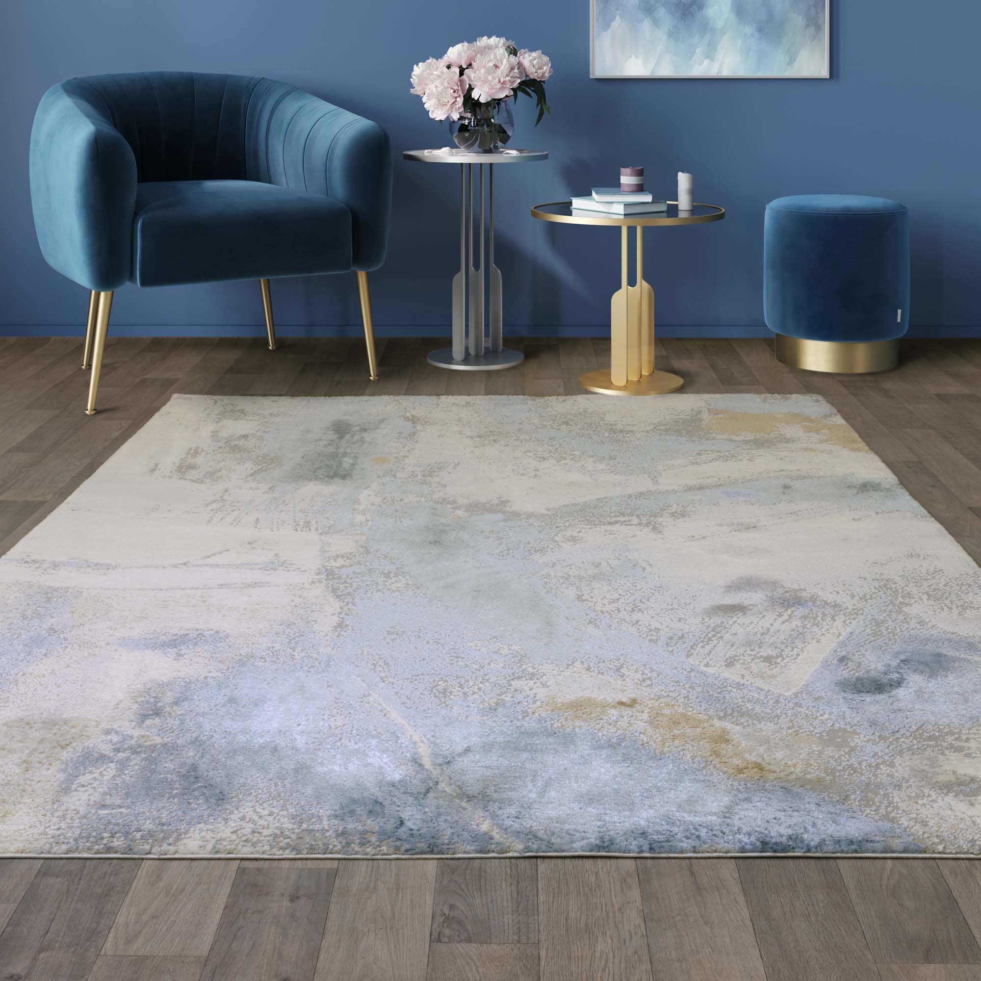 Shay Blue Rug - ST06 - 120cm x 170cm Sterling Home 2