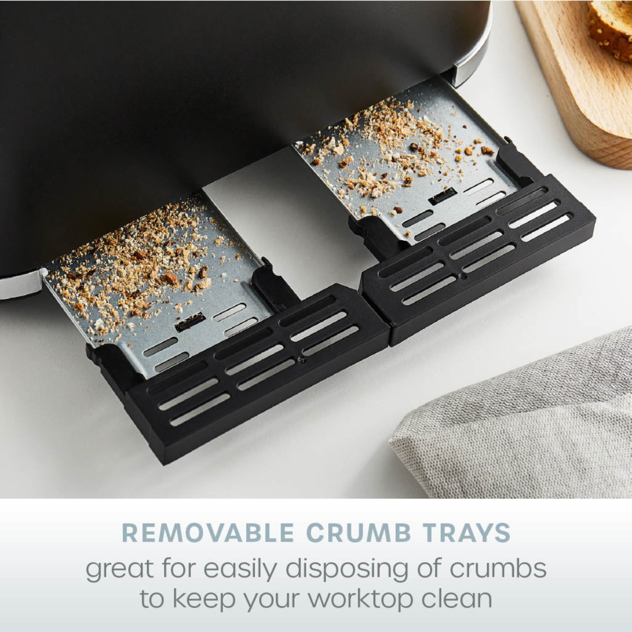 Serenity Toaster 4 Slice Matte Black - Serenity Toaster 4 Slice Matte Black Sterling Home 3