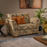 Burton Loveseat - Snuggler Grade G — 4120 : Sage Antique Limoges Floral Print, gallery image 1