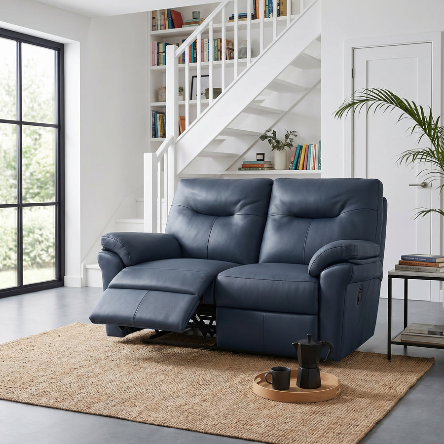 G Plan Seattle Large 2 Seater Recliner Sofa - 2.5 Seater Power Double Recliner with USB & Lumbar Grade L - Power Recliner with Lumbar Support & USB 2 Seater Sofas Sterling Home 2