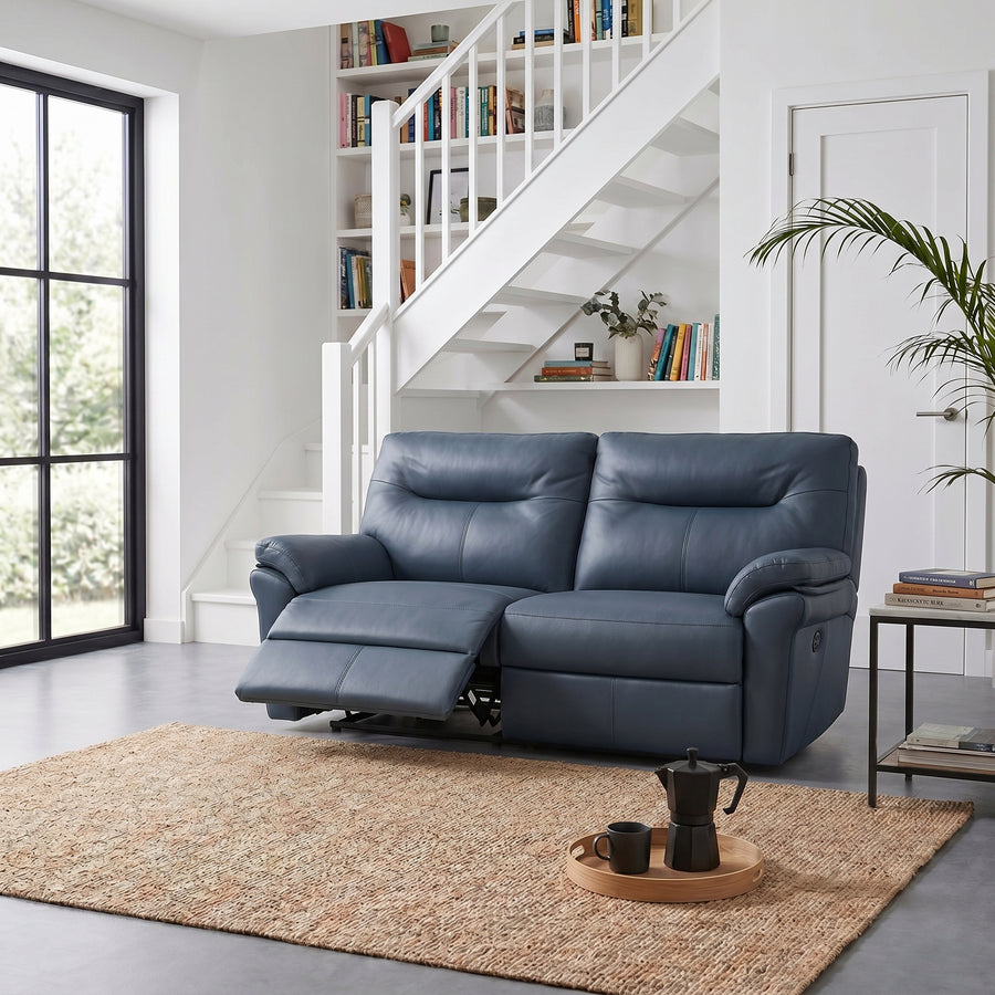 G Plan Seattle 3 Seater Recliner Sofa - 3 Seater Power Double Recliner with USB & Lumbar Grade L - Power Recliner with Lumbar Support & USB 3 Seater Sofas Sterling Home 2