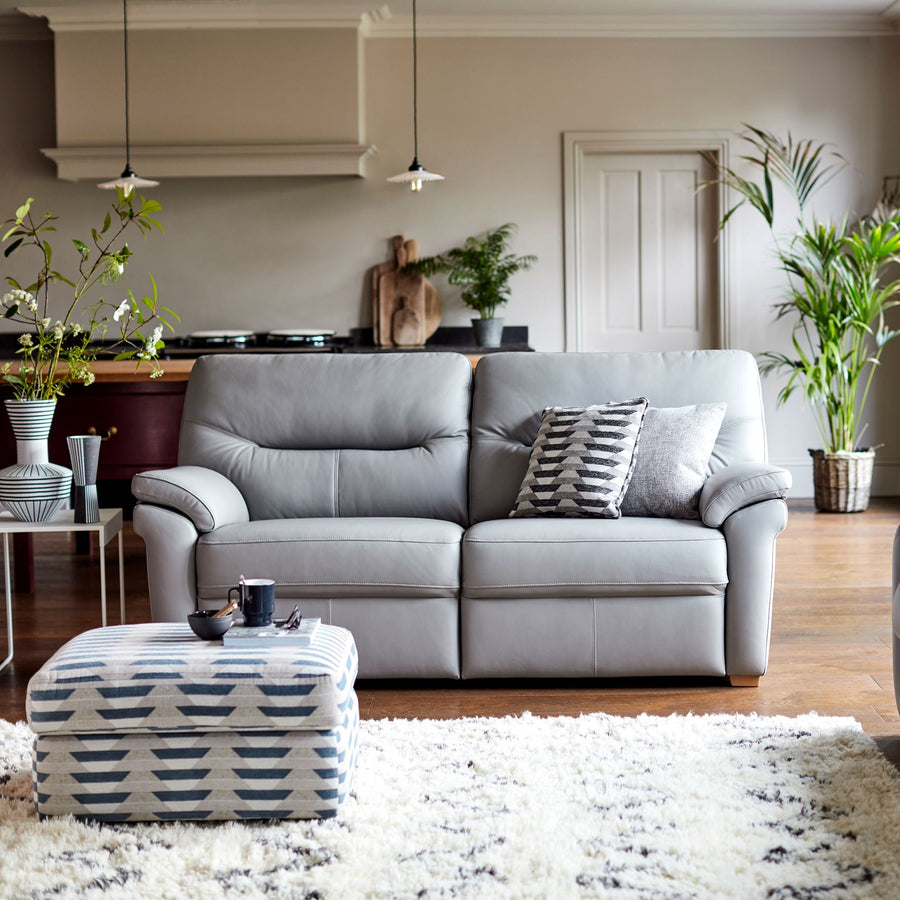 G Plan Seattle 3 Seater Recliner Sofa - 3 Seater Manual Double Recliner Grade W - Manual Recliner