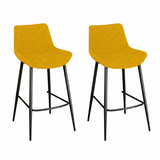 Ace Pair of Saffron Bar Stools