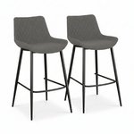 Ace Pair of Shadow Grey Bar Stools - Bar Stool - Pair Shadow Grey Sterling Home 1