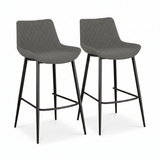 Ace Pair of Shadow Grey Bar Stools