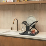 Foldable Dish Rack Dark Grey Sterling Home 2