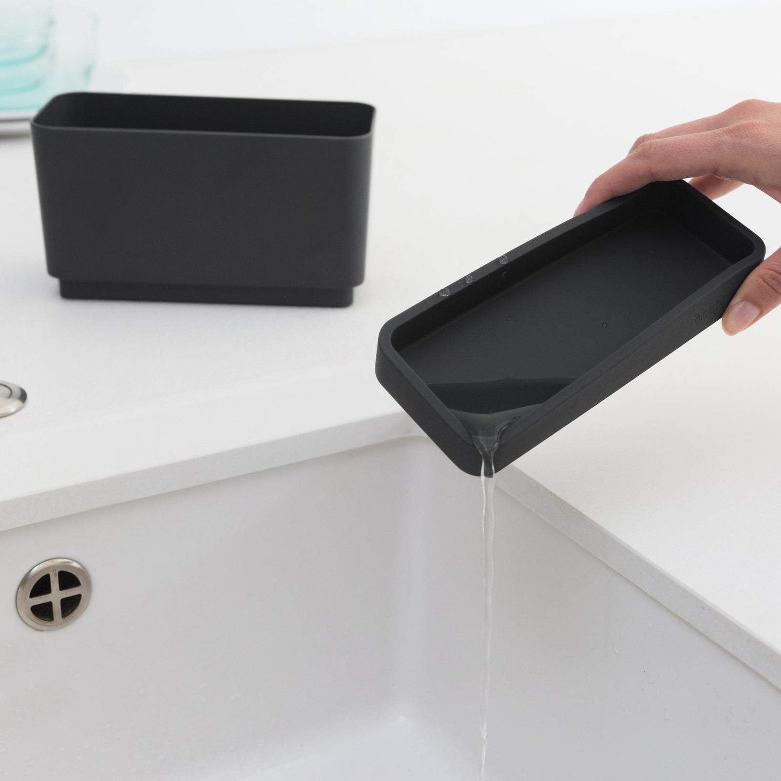 Sink Organiser Dark Grey Sterling Home 1