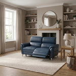 Sol 2 Seater Recliner Sofa - 2 Seater Power Recliner Sofa with Head Tilt Cat 60