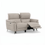 Sol 2 Seater Recliner Sofa - 2 Seater Power Recliner Sofa with Head Tilt F6 — Dexter Stone 43502, gallery image 1