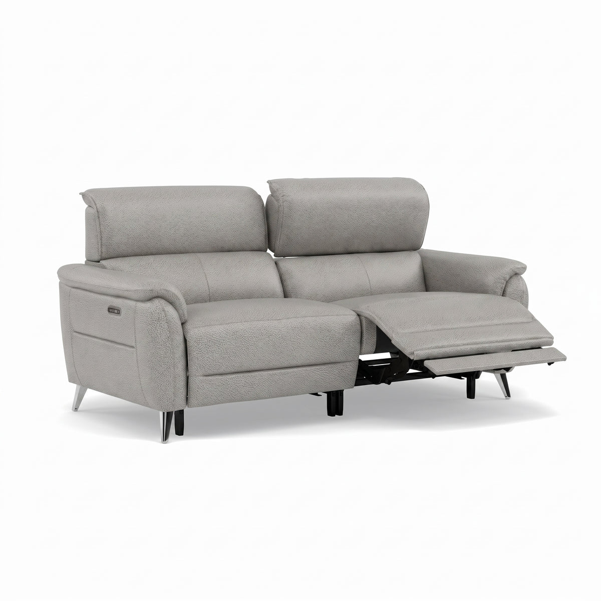 Sol 3 Seater Recliner Sofa - 3 Seater Power Recliner Sofa with Head Tilt F6 — Dexter Stone 43502, gallery image 1