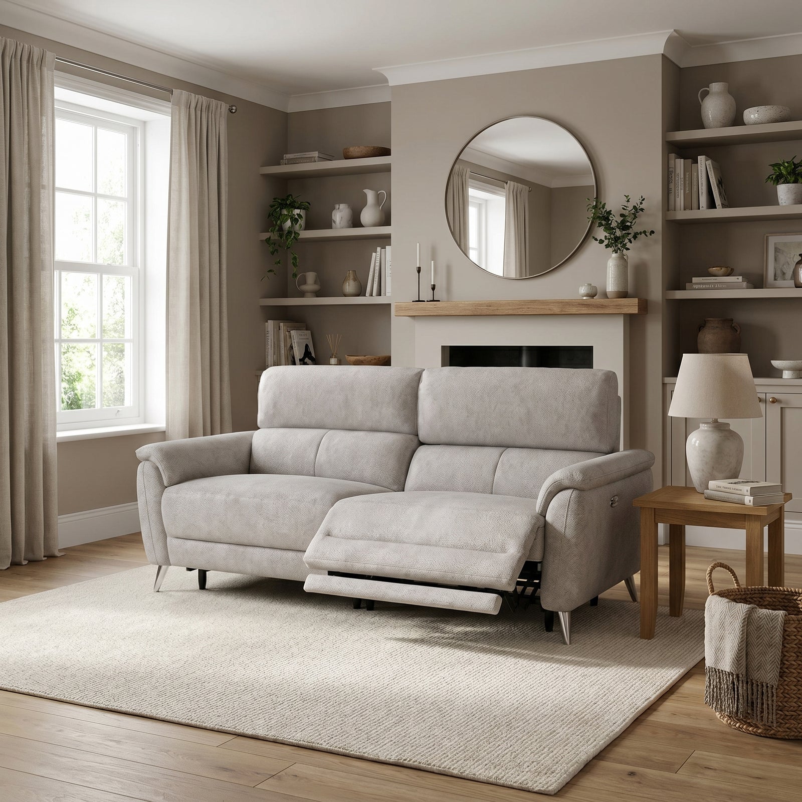 Sol 3 Seater Recliner Sofa - 3 Seater Power Recliner Sofa with Head Tilt F6 3 Seater Sofas Sterling Home 2