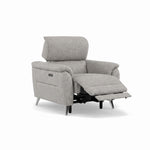 Sol Recliner Armchair - Power Recliner Armchair with Head Tilt F6 — Dexter Stone 43502, gallery image 1