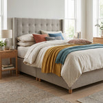 Harrison Spinks Sono Divan Bed Set - Padded Top Divan Set 180 x 200cm Z&L - Super King Zip & Link Sterling Home 2