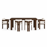 Sonoma Large Extending Dining Table & 4 Dining Armchairs Set Tables Sterling Home 1