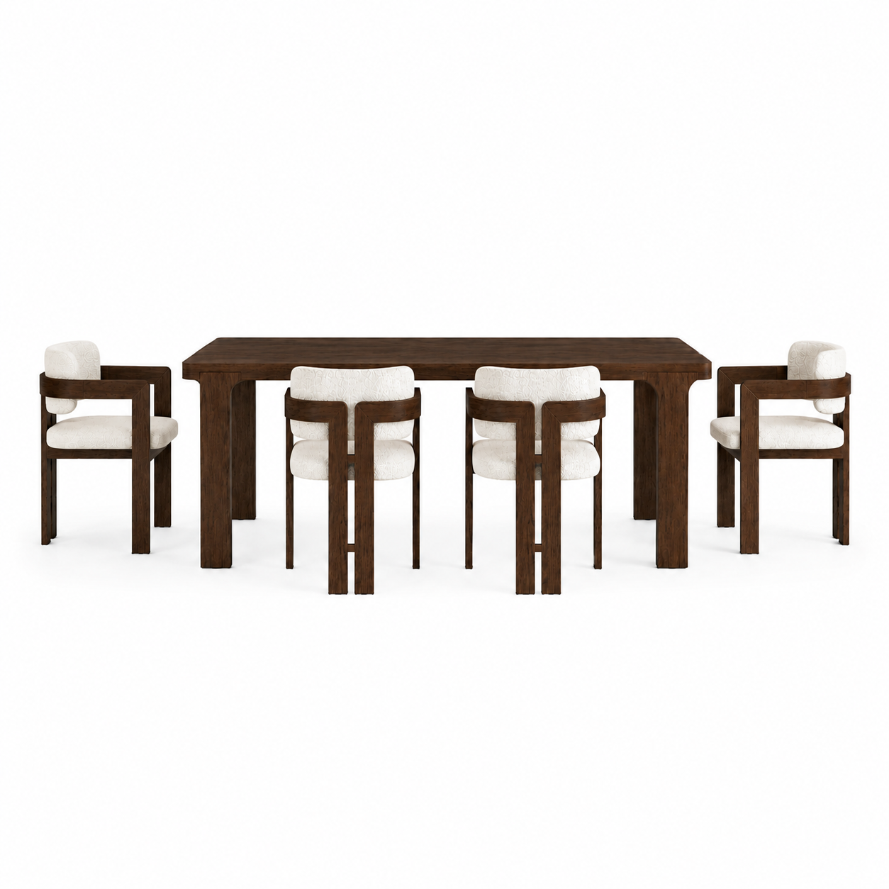 Sonoma Large Extending Dining Table & 4 Dining Armchairs Set Tables Sterling Home 1