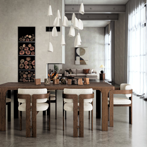 Sonoma Large Extending Dining Table & 4 Dining Armchairs Set Tables Sterling Home 2