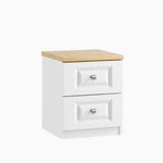 Sorrento 2 Drawer Bedside Cabinet - 2 Drawer Bedside Sterling Home 1
