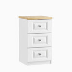 Sorrento 3 Drawer Bedside Cabinet - 3 Drawer Bedside Sterling Home 1