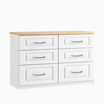 Sorrento 6 Drawer Twin Cabinet - 6 Drawer Twin Chest Sterling Home 1