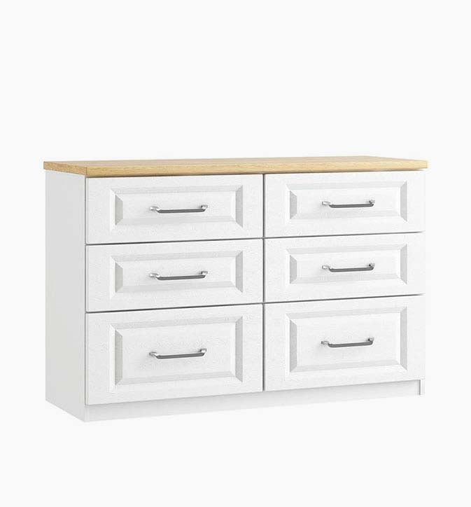 Sorrento 6 Drawer Twin Cabinet - 6 Drawer Twin Chest Sterling Home 1