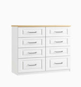 Sorrento 8 Drawer Twin Cabinet