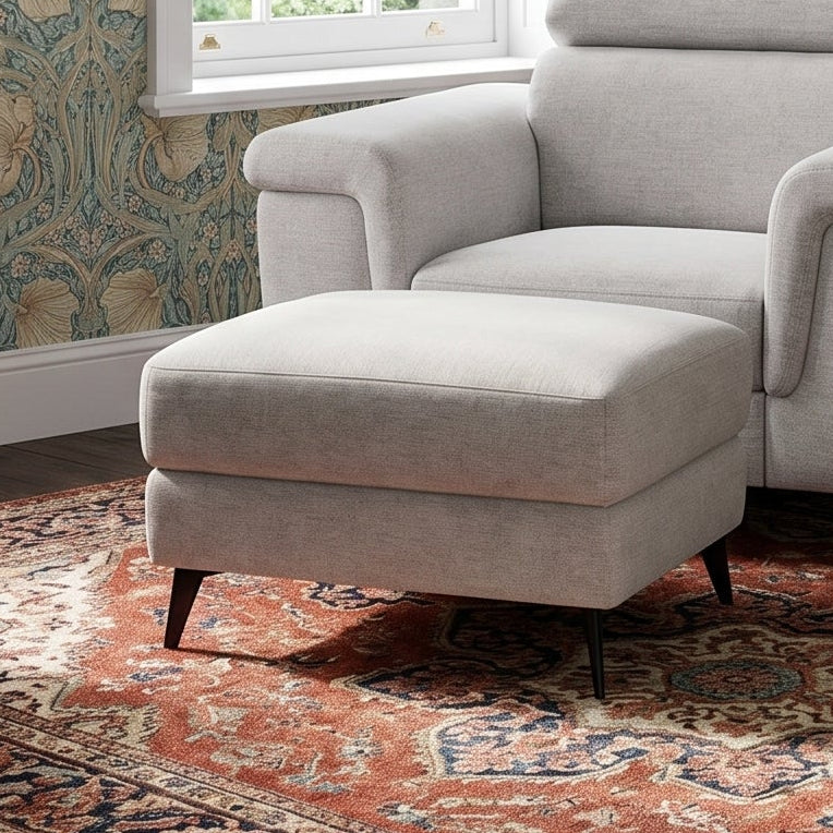 Sparta Footstool - Ottoman Fabric Footstools Sterling Home 2