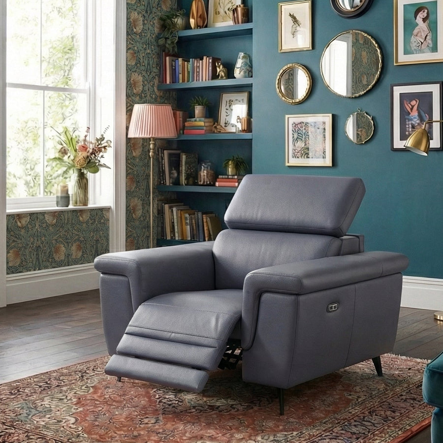 Sparta Recliner Armchair - Chair W/ Power Recliner W/ Ratchet Headrest Cat NL/O/S - Power with Manual Headrest Armchairs Sterling Home 2