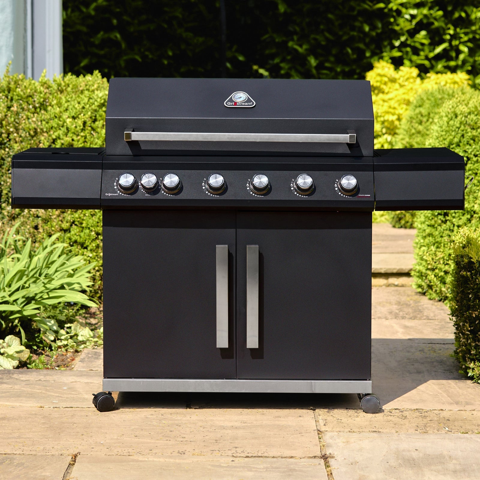 Grillstream Stealth 6 Burner With Side Burner Black - Stealth 6 Burner with Side Burner - Black Sterling Home 1