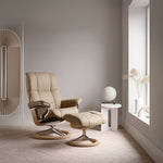 Stressless Mayfair Chair + Stool Signature Base - Chair + Stool Signature Base Batick - Small Sterling Home 2