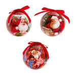 Santa Shatter Proof Bauble - C Santa Deco Bauble 7.5CM Mixed Sterling Home 1