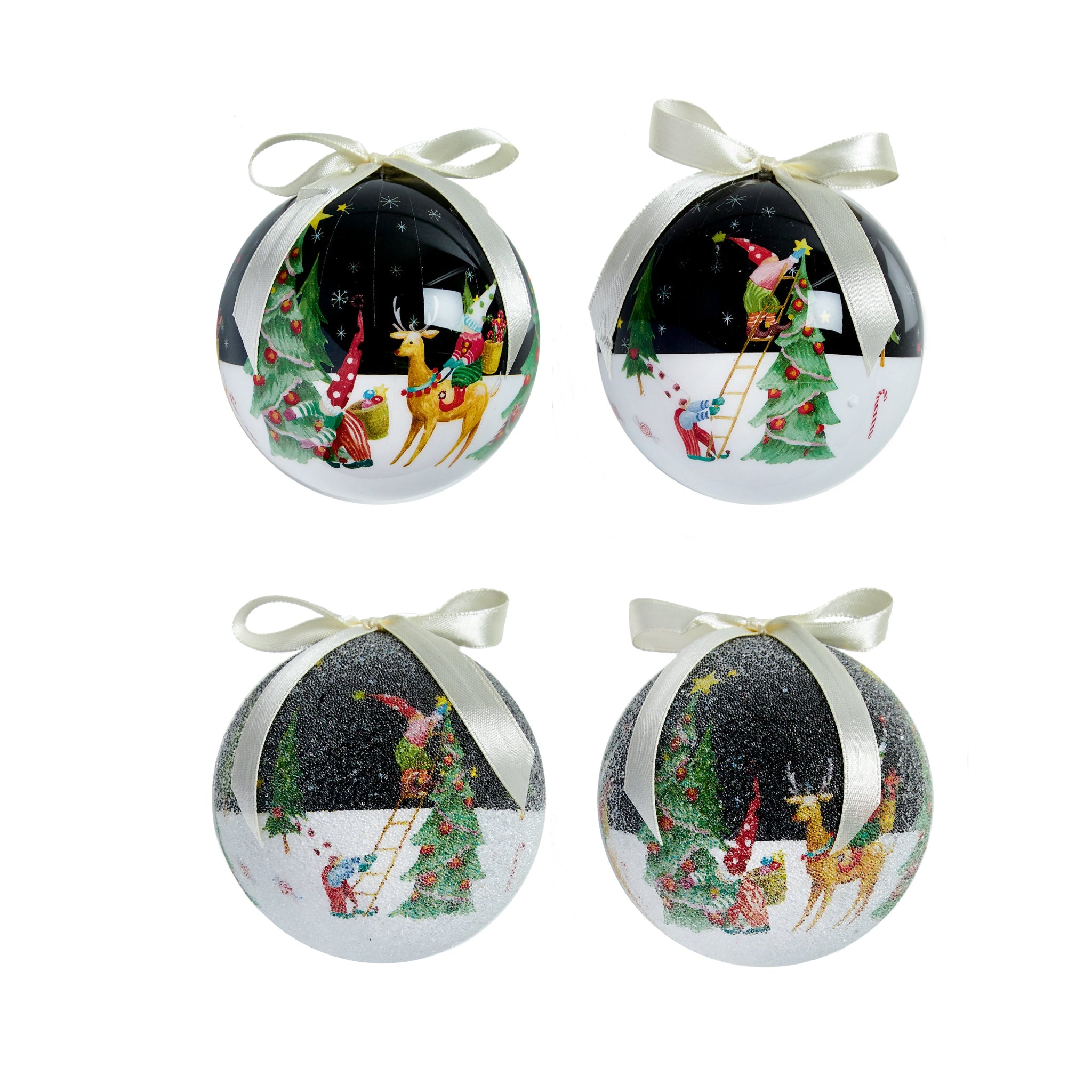 Jolly Elves Shatter Proof Bauble - S Jolly Elves Deco Bauble 7.5CM Mixed Sterling Home 1