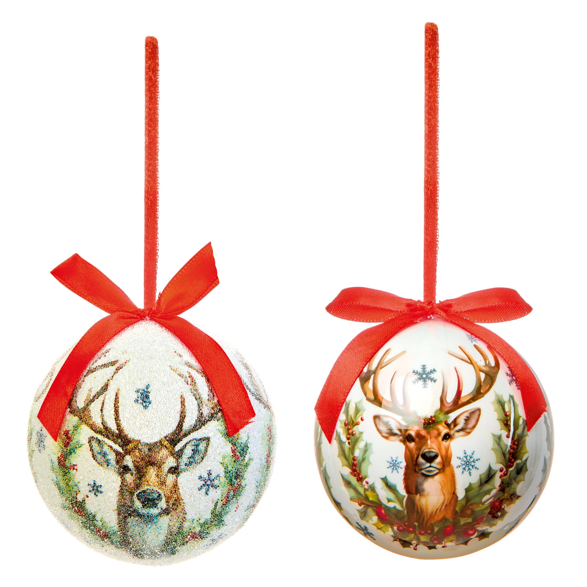Reindeer Shatter Proof Bauble - C Reindeer Deco Baubles Gift Box Sterling Home 1