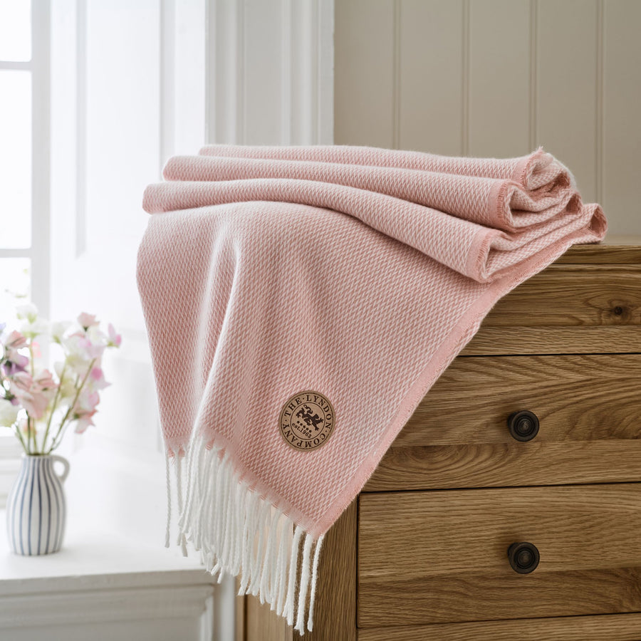 Arcadia Throw Pink - Arcadia Throw 130x170CM Rose Sterling Home 1