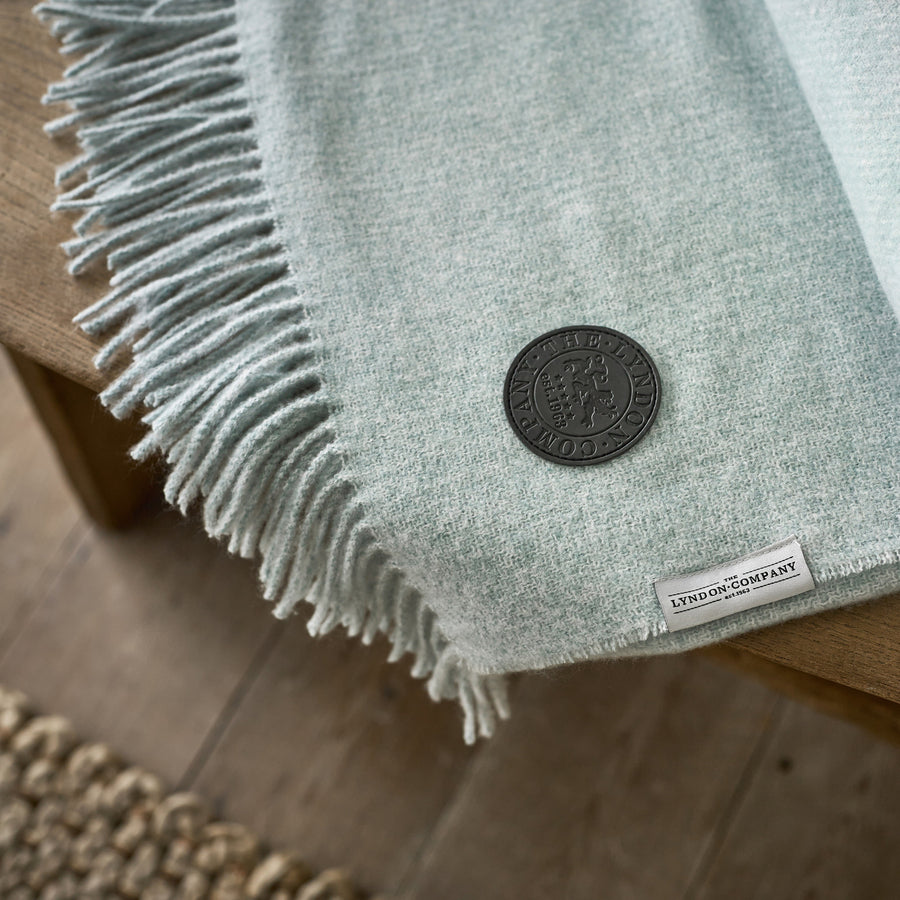 Arthington Throw Blue - Arthington Throw 130x180CM Duckegg Sterling Home 2