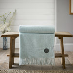 Arthington Throw Blue - Arthington Throw 130x180CM Duckegg Sterling Home 1