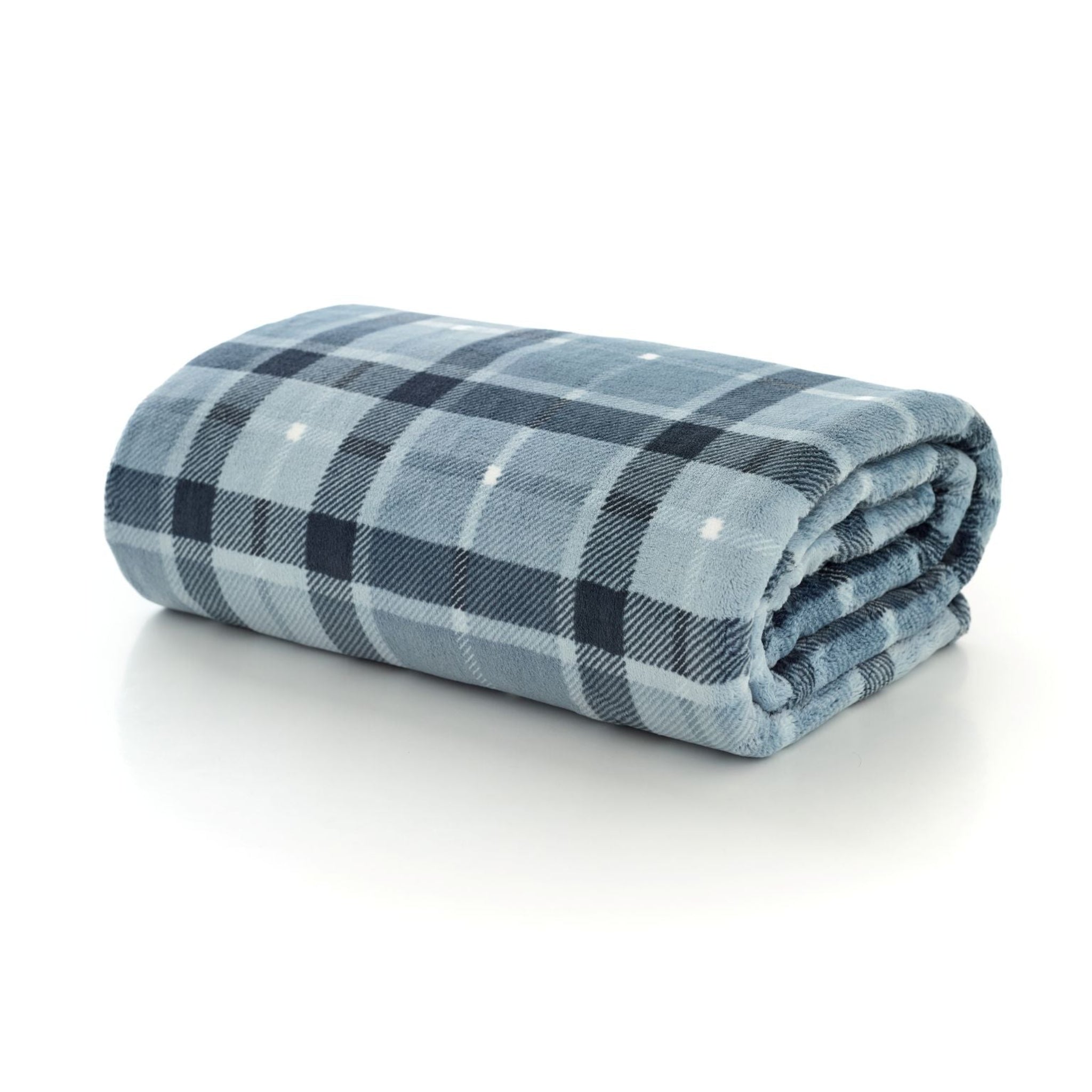 The Lyndon Company Pheasant Check Throw Navy - TLC Pheasant Check Throw Navy 140x180CM Sterling Home 2
