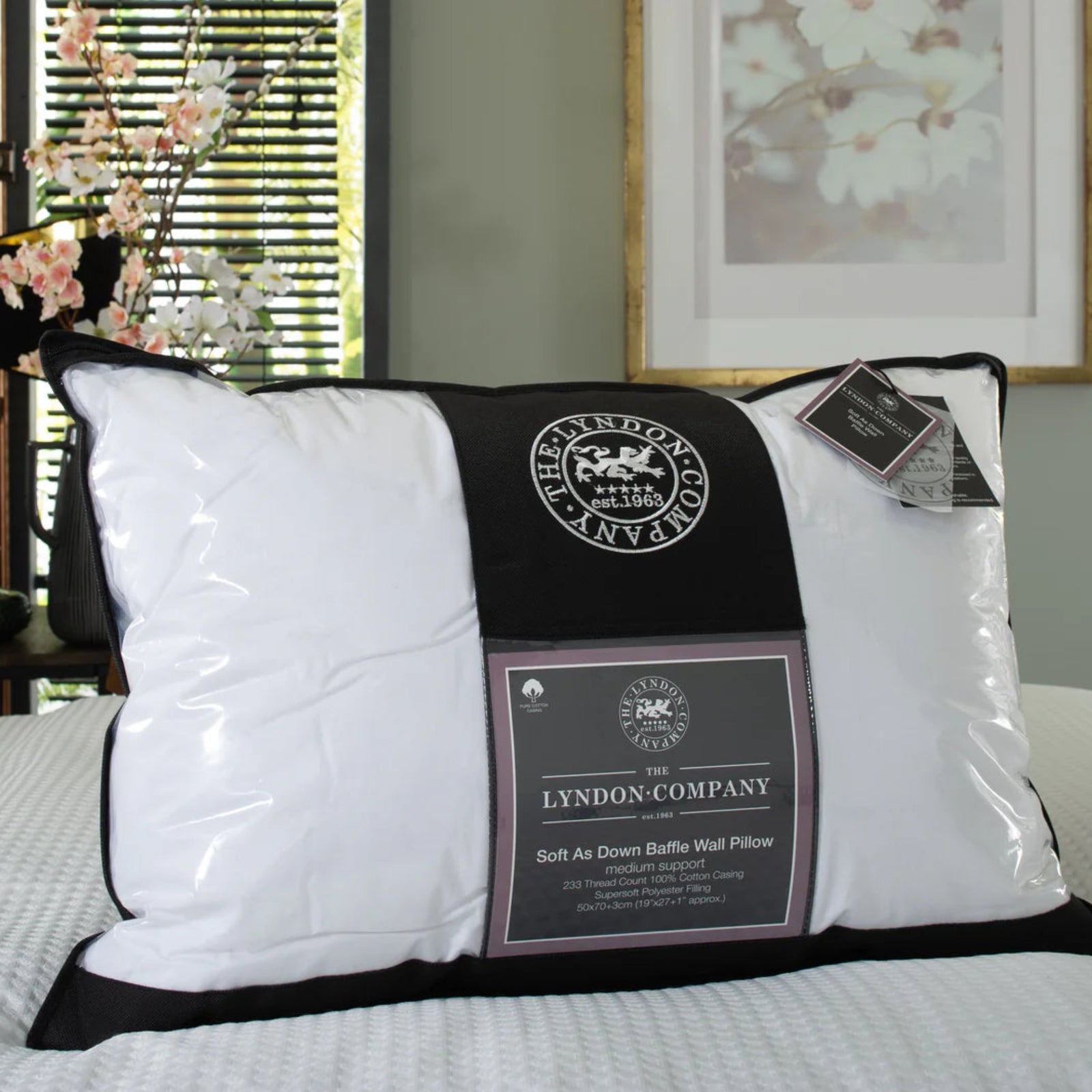 Soft As Down Baffle Wall Pillow Sterling Home 1