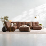 Comet Corner Sofa - Combination 1 - Corner Sofa Group With Footstool Cat 20S — TOS-908C COCOA, gallery image 1
