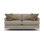 Tulip Small 3 Seater Sofa - 2.5 Seater Sofa Fabric 3 Seater Sofas Sterling Home 14 Pillow Pack 10 Brushed Chrome