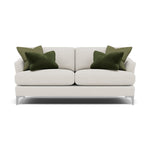 Tulip Small 3 Seater Sofa - 2.5 Seater Sofa Fabric 3 Seater Sofas Sterling Home 10 Pillow Pack 6 Brushed Chrome