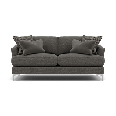 Tulip Small 3 Seater Sofa - 2.5 Seater Sofa Fabric 3 Seater Sofas Sterling Home 10 Pillow Pack 8 Brushed Chrome