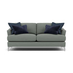 Tulip Small 3 Seater Sofa - 2.5 Seater Sofa Fabric 3 Seater Sofas Sterling Home 13 Pillow Pack 9 Brushed Chrome
