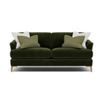 Tulip Small 3 Seater Sofa - 2.5 Seater Sofa Fabric 3 Seater Sofas Sterling Home 15 Pillow Pack 1 Feet - Light
