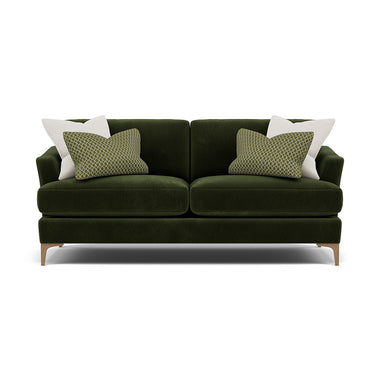 Tulip Small 3 Seater Sofa - 2.5 Seater Sofa Fabric 3 Seater Sofas Sterling Home 13 Pillow Pack 1 Feet - Light