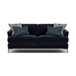 Tulip Small 3 Seater Sofa - 2.5 Seater Sofa Fabric 3 Seater Sofas Sterling Home 17 Pillow Pack 2 Feet - Light